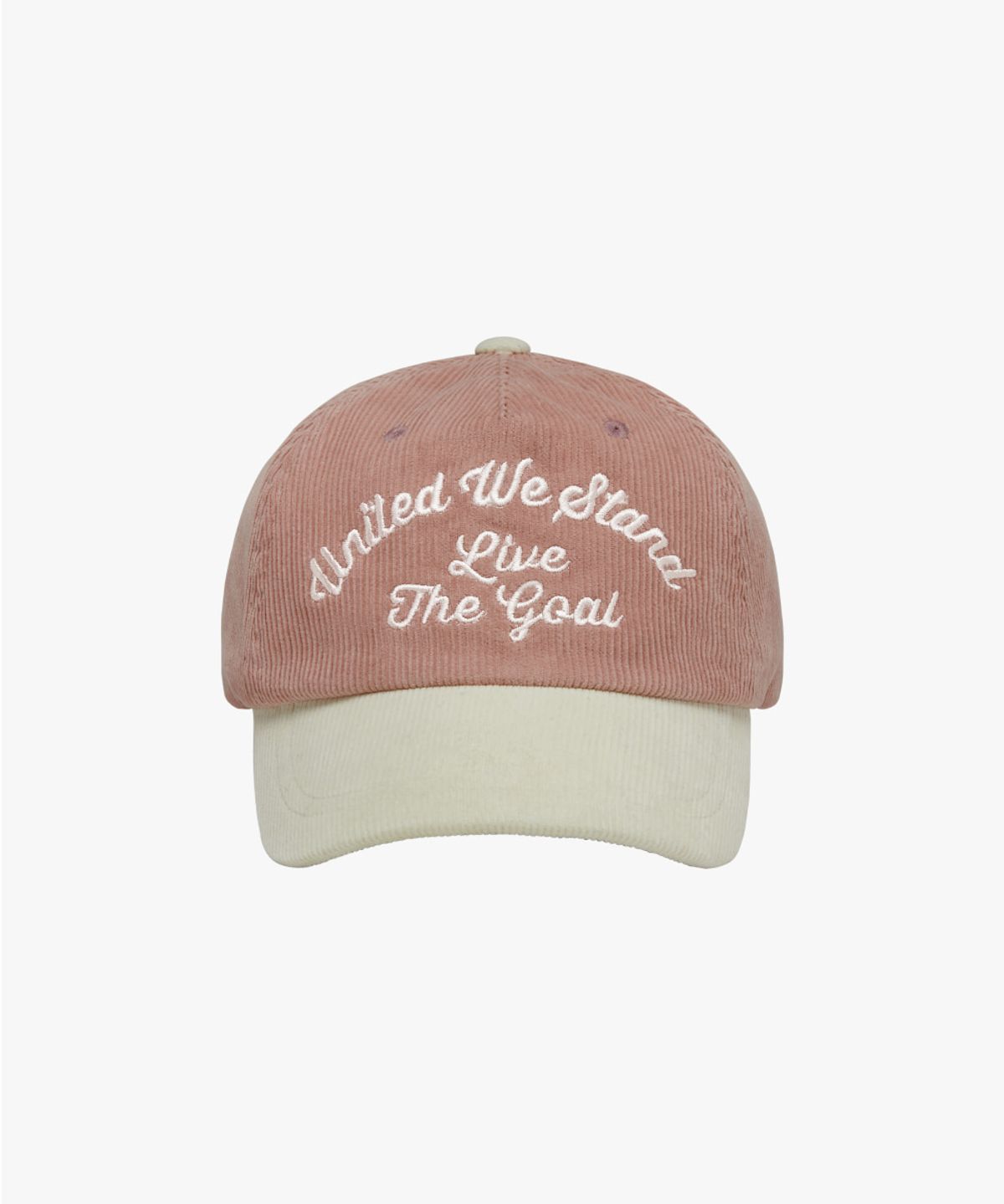 골스튜디오(GOALSTUDIO) COLOR BLOCK CORDUROY CAP-CORAL