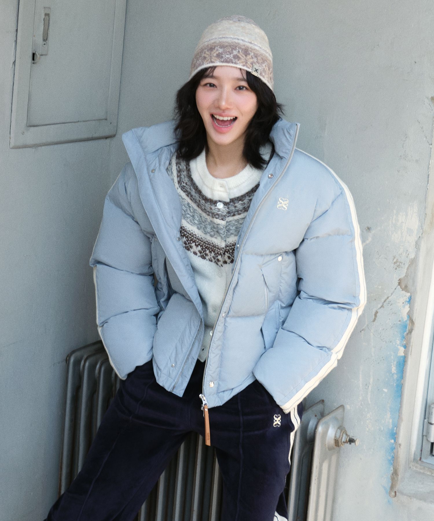 MUSINSA | SATUR (W) Nordic reverse knit cardigan natural beige