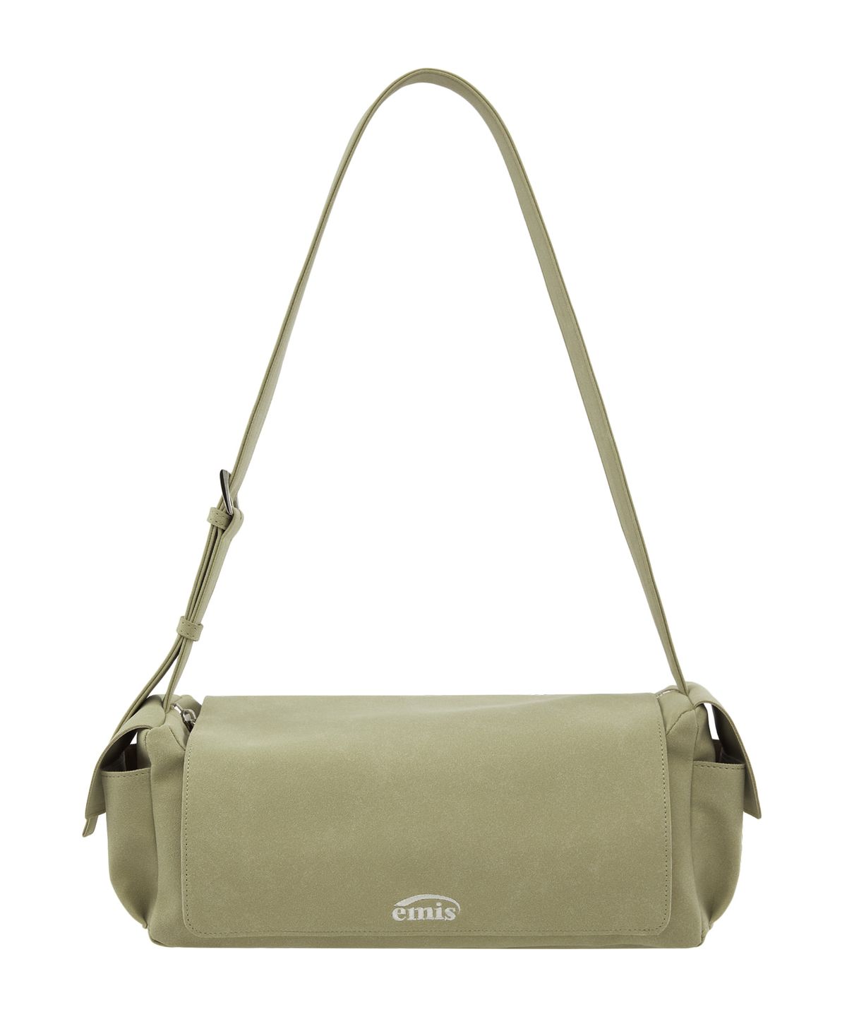 이미스(EMIS) SUEDE SHOULDER BAG-BEIGE