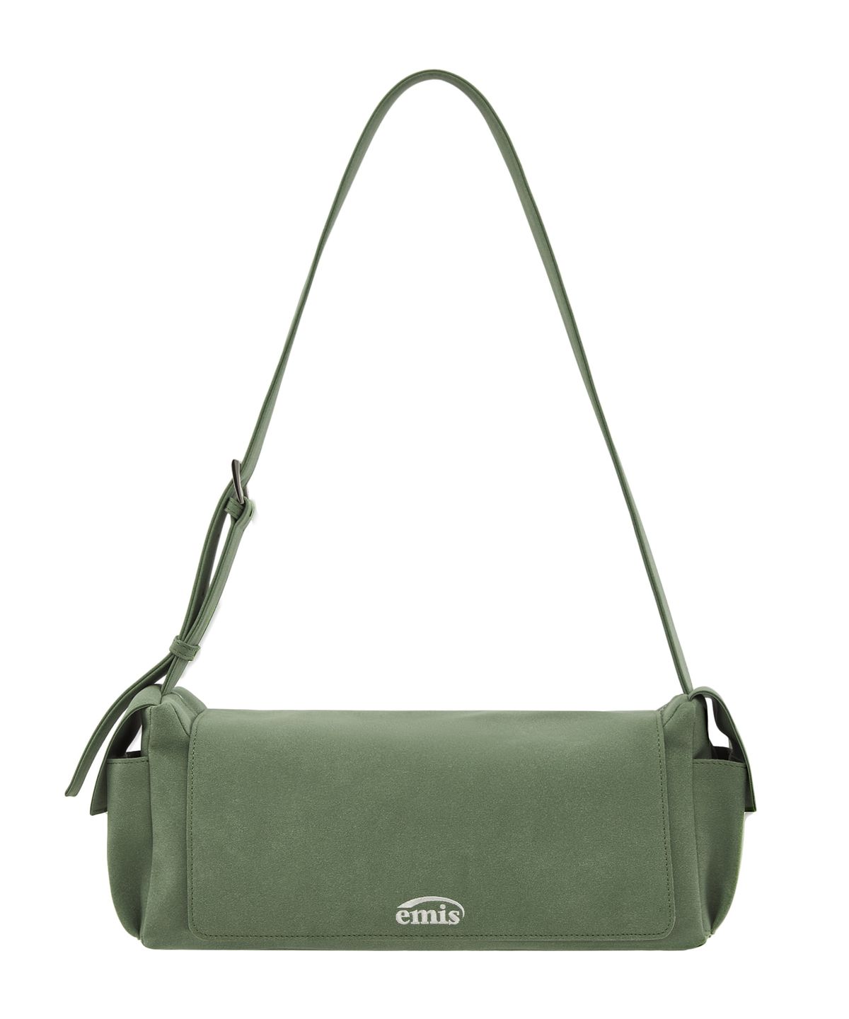 이미스(EMIS) SUEDE SHOULDER BAG-GREEN