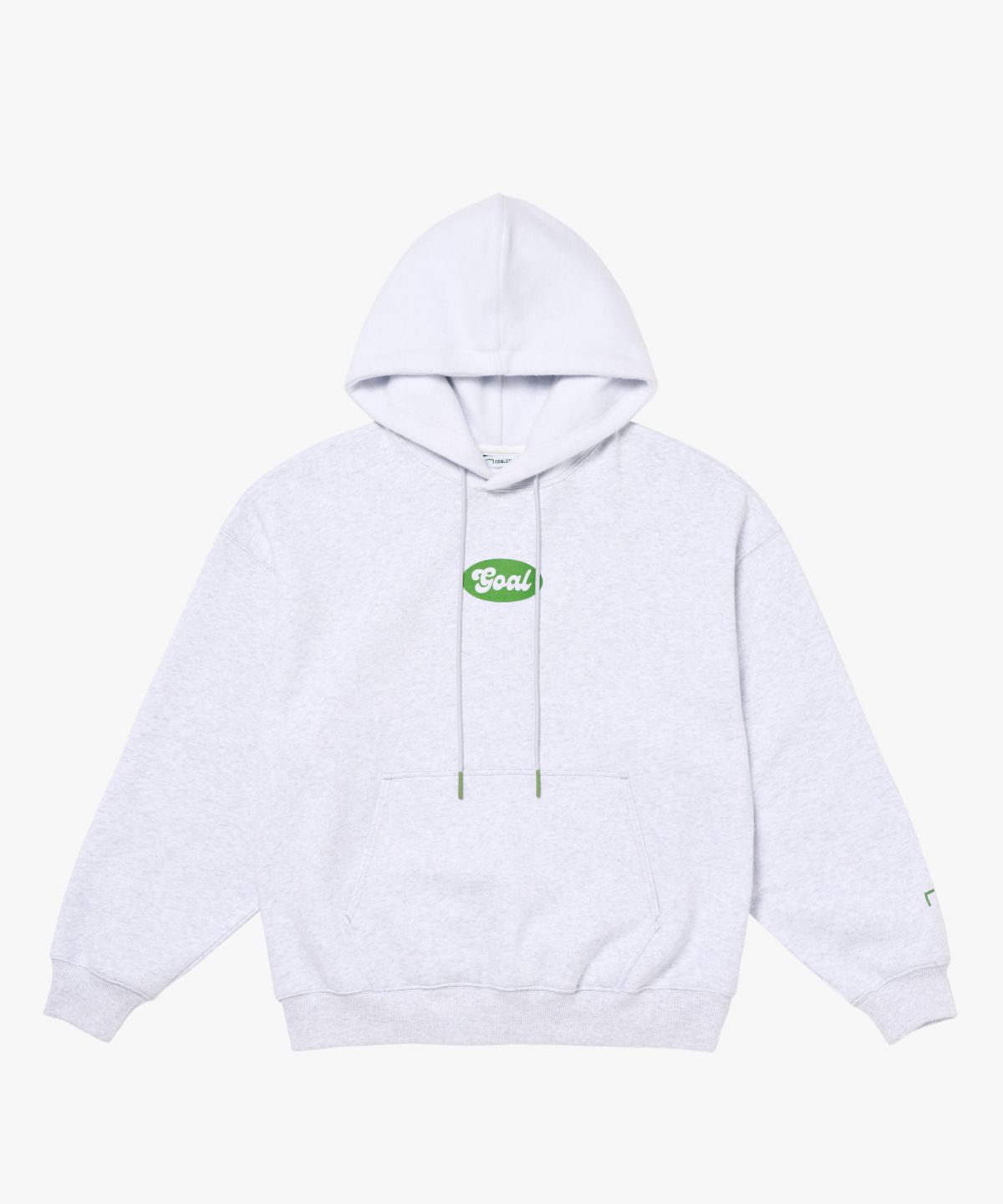 골스튜디오(GOALSTUDIO) VARSITY BRUSHED HOODIE-MELANGE GREY