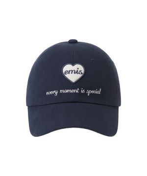 HEART WAPPEN BALL CAP-NAVY