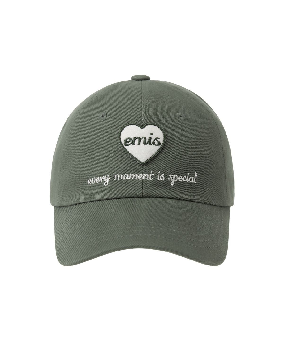 이미스(EMIS) HEART WAPPEN BALL CAP-KHAKI