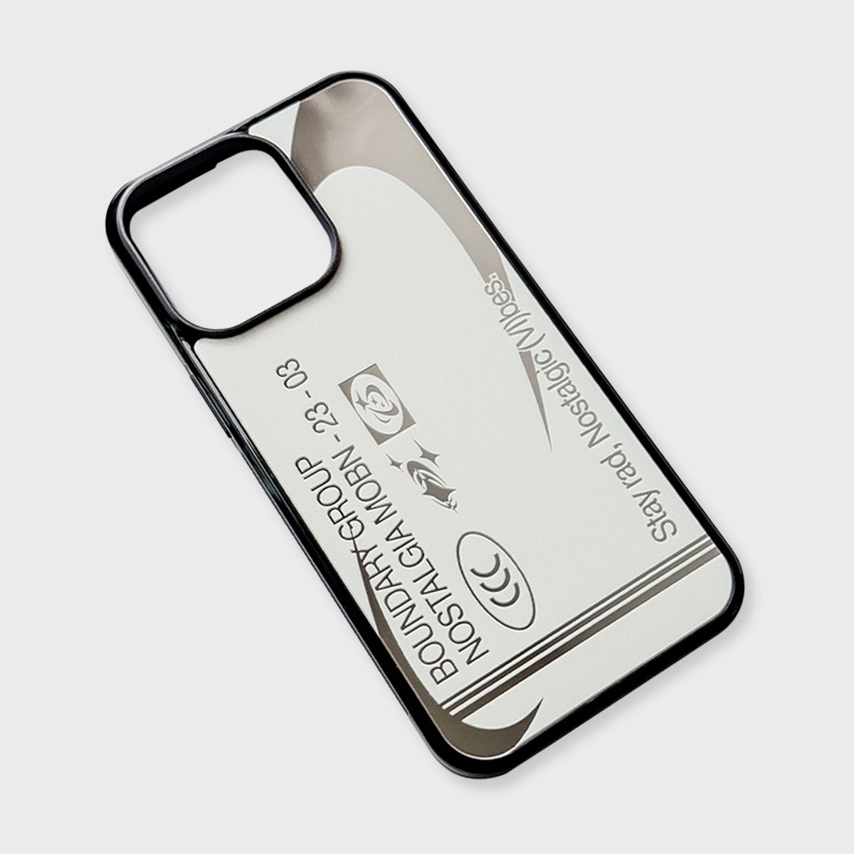 메모리즈바운더리(MEMORIESBOUNDARY) Nostalgic Vibes Bumper Mirror Phone Case