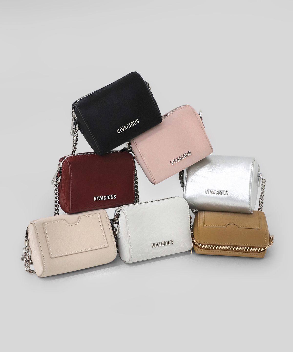 비바셔스(VIVACIOUS) Foy Chain Mini Bag - 7COL