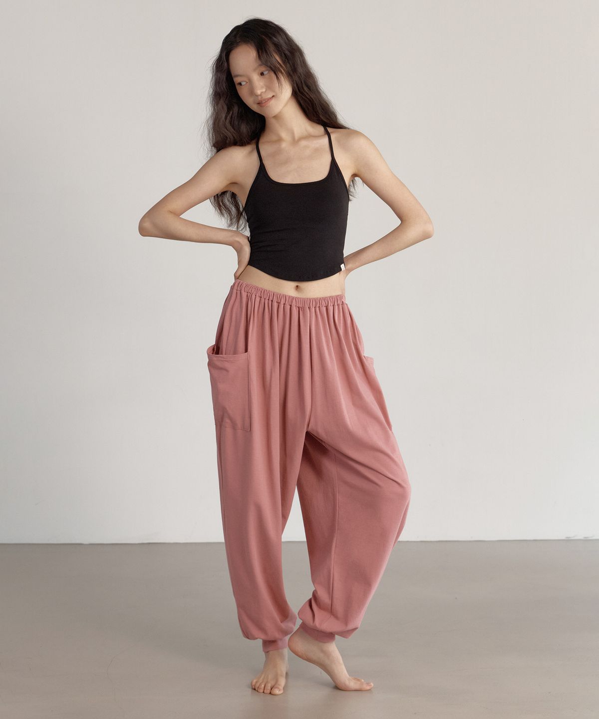 디야니(DHYANI) Volume free Pants (Pink salt)
