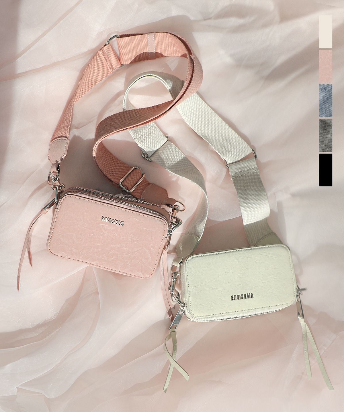 비바셔스(VIVACIOUS) Keira Mini Square Bag - 5COL