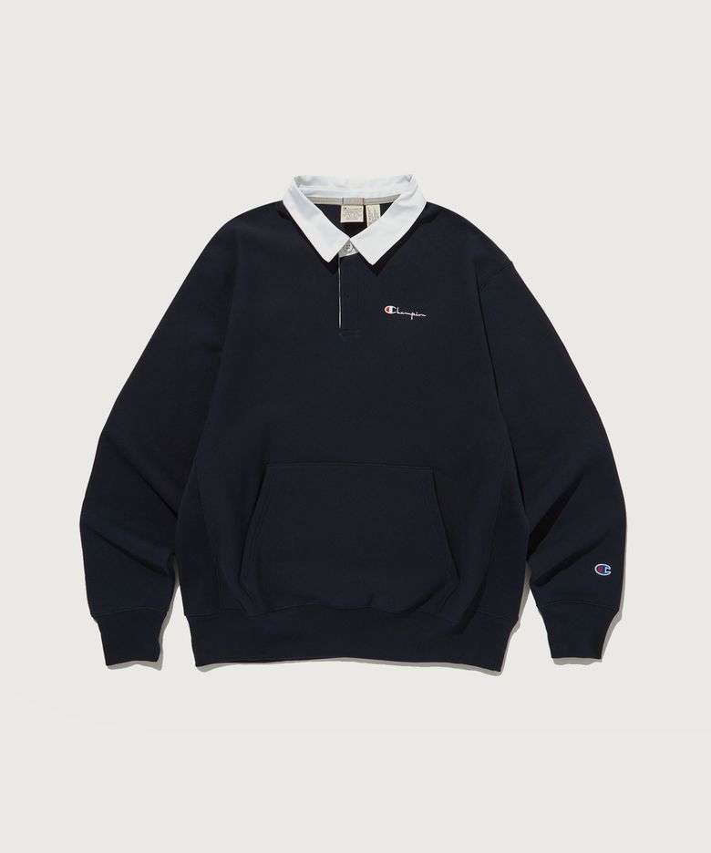 리버스위브 럭비 스웨트셔츠 Normal Navy