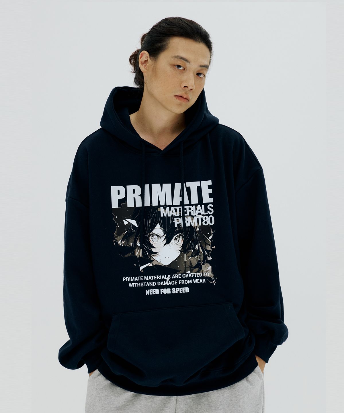프라임에이트(PRIMATE) [기모/NO기모] WINTER 오버핏 후드 티셔츠 6 COLORS