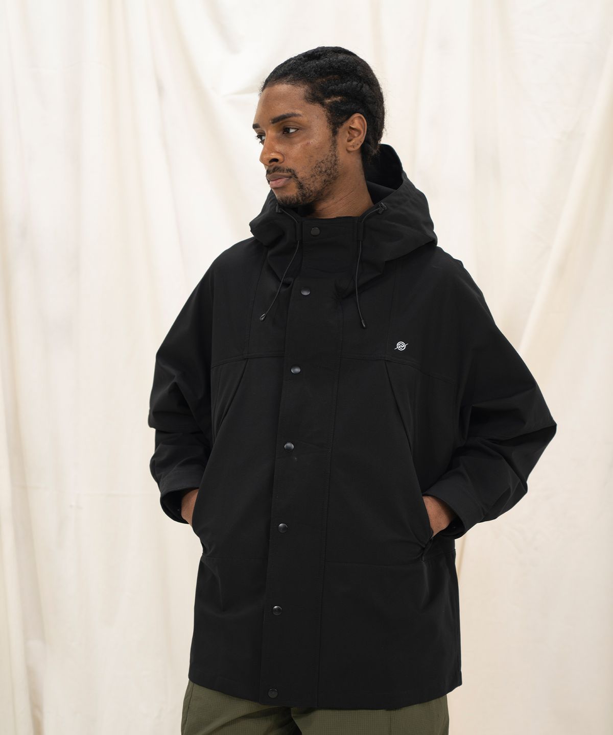 칼라파타르(KALAPATTHAR) 3 Layer Hard Shell Long-Jacket - BLACK
