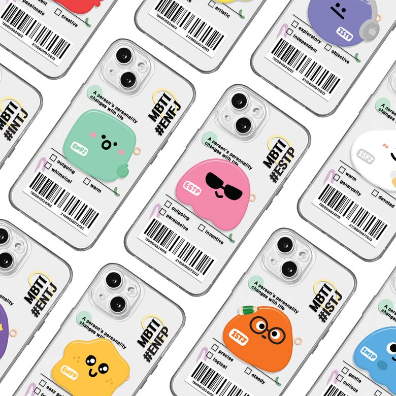 [젤리케이스+톡] MBTI 꼬물이 스마트톡 세트