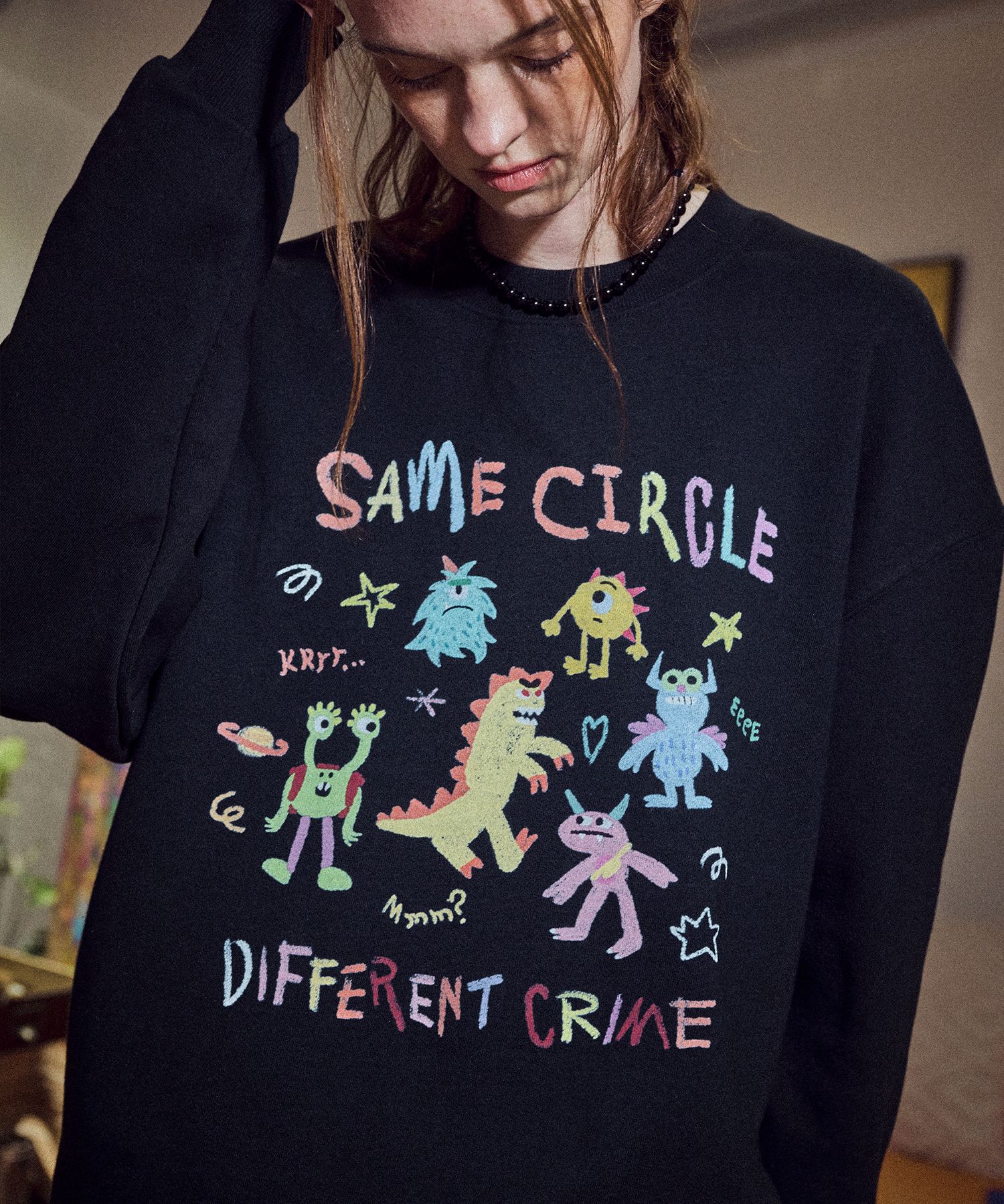 【CPGN STUDIO】24FW★ Crime Buddy Sweatshirt MUSINSA | CPGN STUDIO Crime Buddy Sweatshirt Black