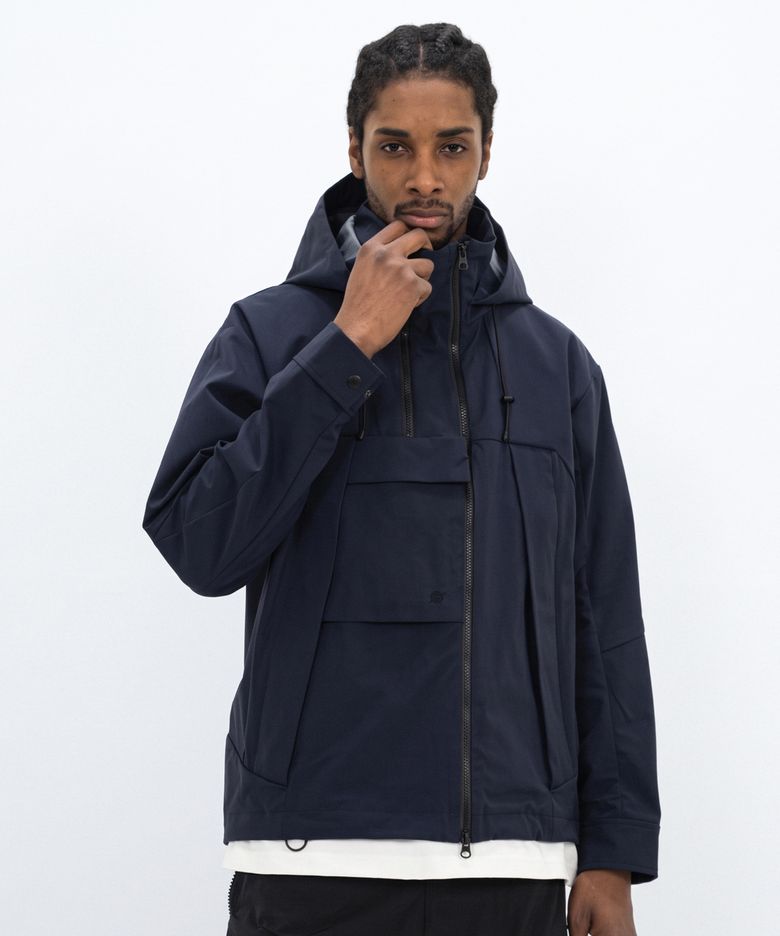 3 Layer Hard Shell Mid-Jacket - NAVY