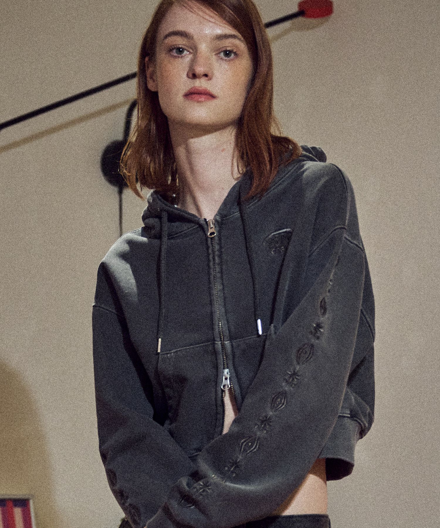 MUSINSA | CPGN STUDIO [2-WAY] Sleeve Star Pigment CROP