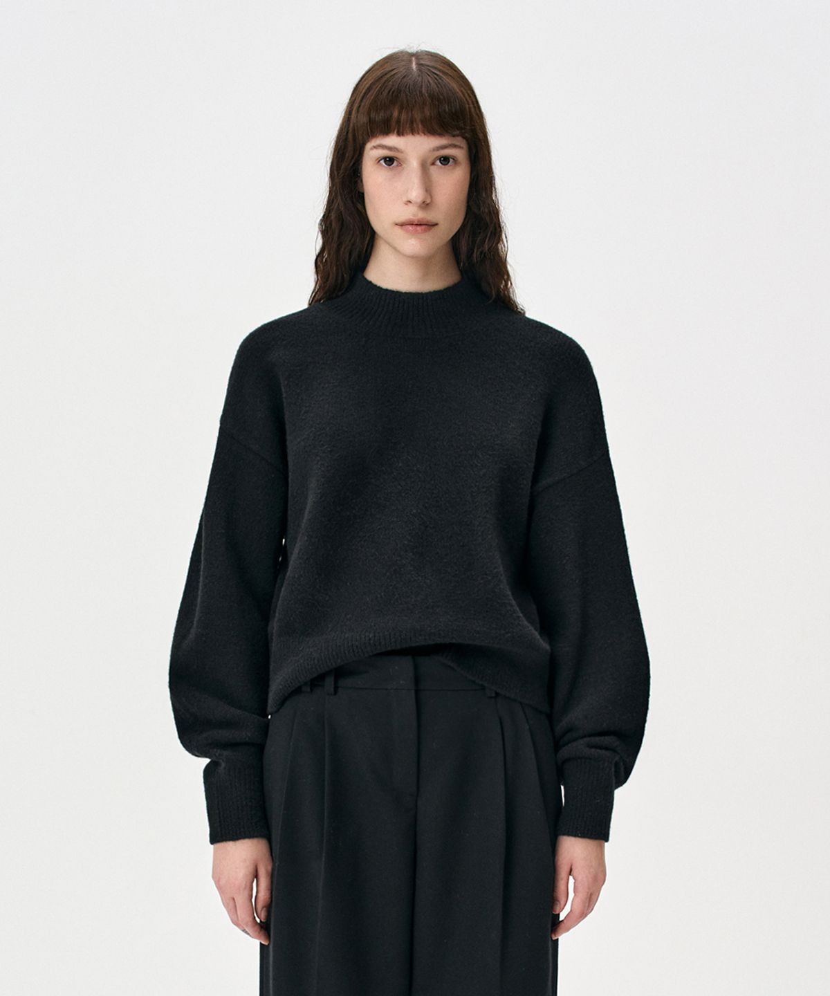 리디피(RIDIFI) 울 블렌드 터틀넥 스웨터 (black)