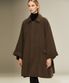 드레이프 플레어 울 100 코트 (khaki)