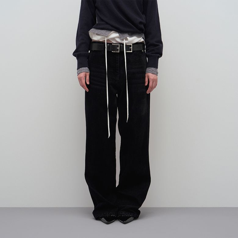 VELVET SEMI-WIDE DENIM