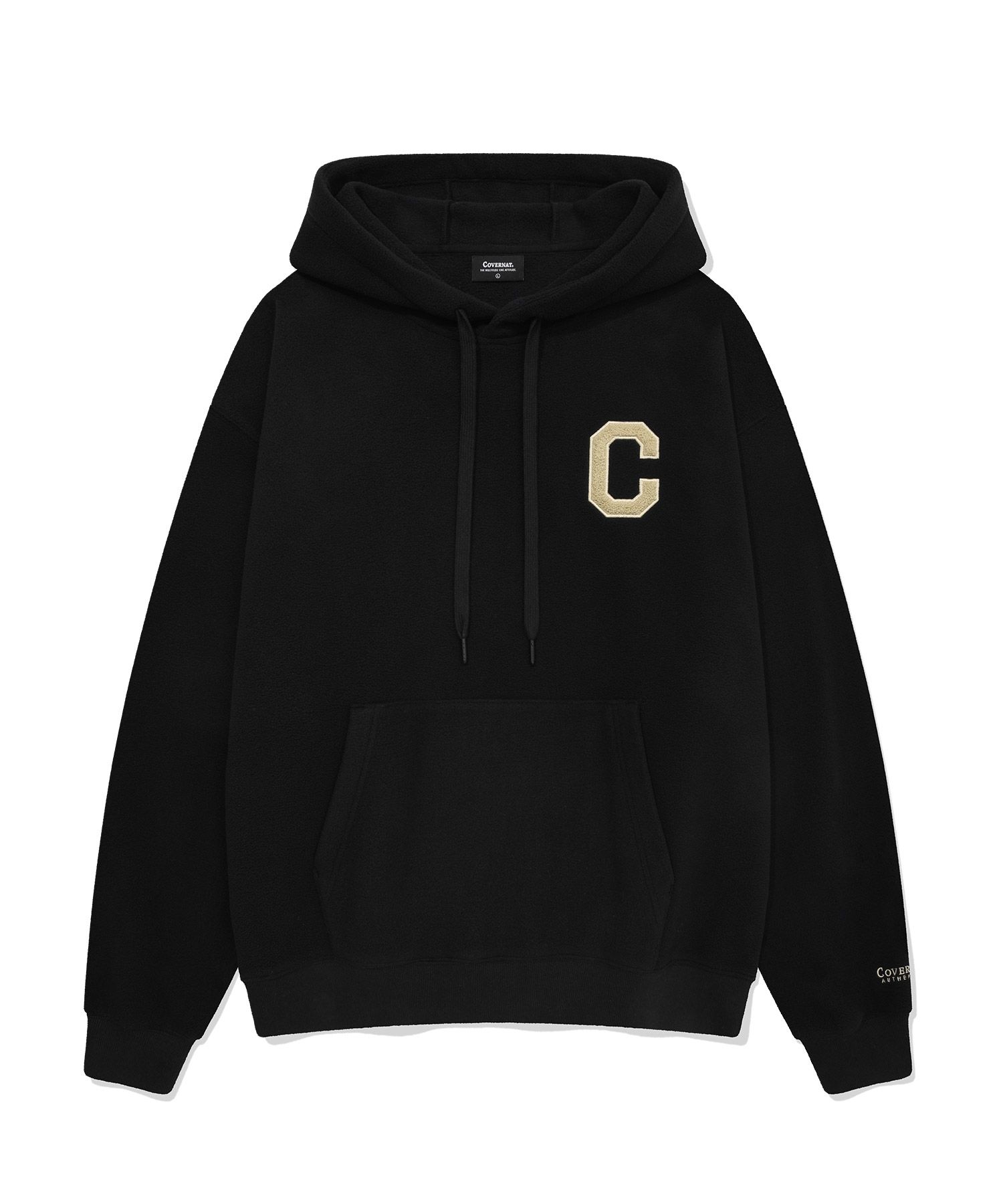 [COVERNAT]★24FW★韓国人気★C LOGO FLEECE OVER FIT HOODIE MUSINSA | COVERNAT C Logo Fleece Overfit Hoodie Black