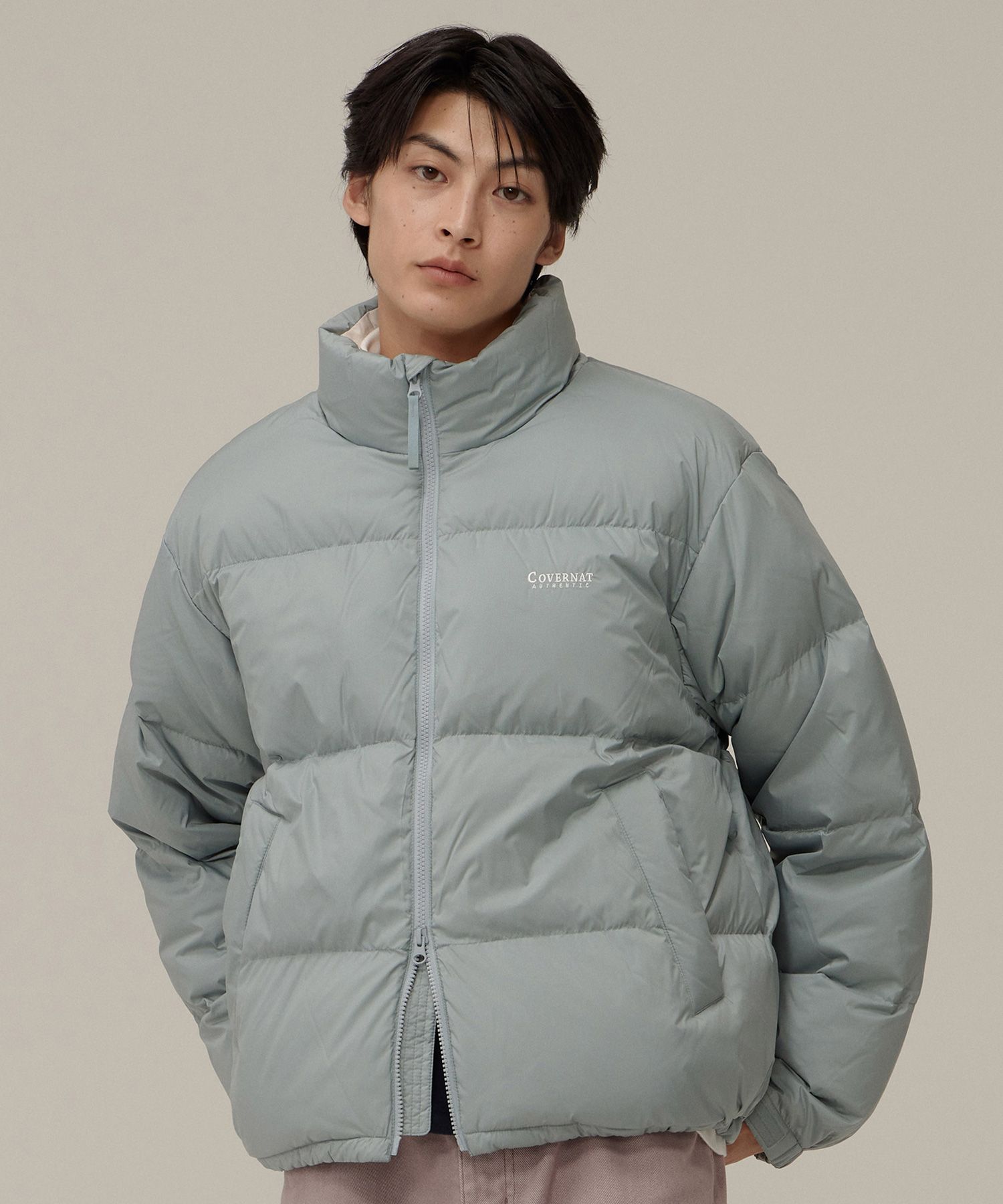 ●COVERNAT●RDS CIVIC ORIGIN HOOD SHORT PUFFER 男女兼用 人気 Covernat Unisex RDS Civic Hoodie Short Puffer Black | Puffer