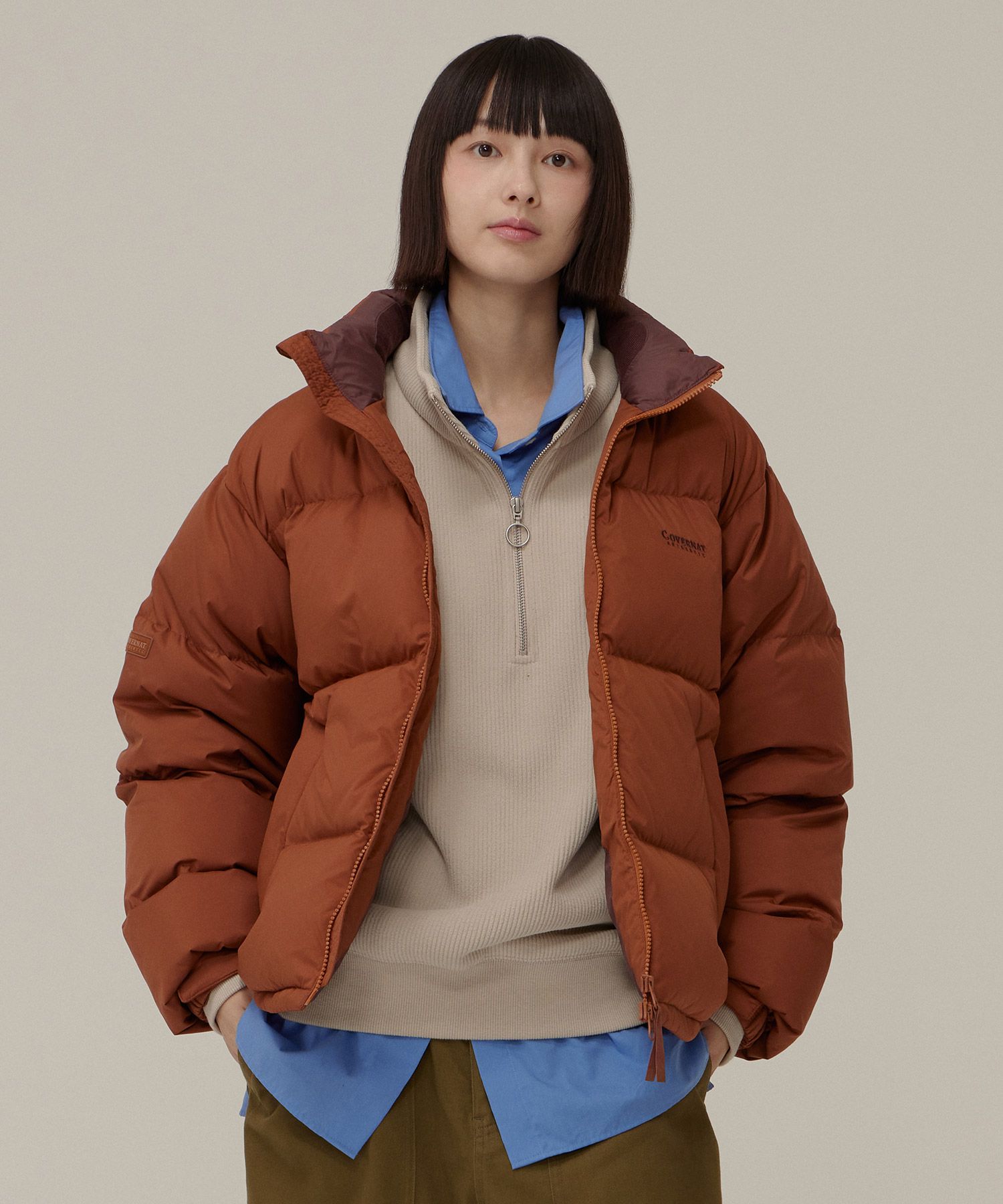 [COVERNAT]★24FW★韓国人気★RDS CIVIC ORIGIN SHORT PUFFER MUSINSA公式 | COVERNAT 24FW RDS Civic Origin Short Puffer Black
