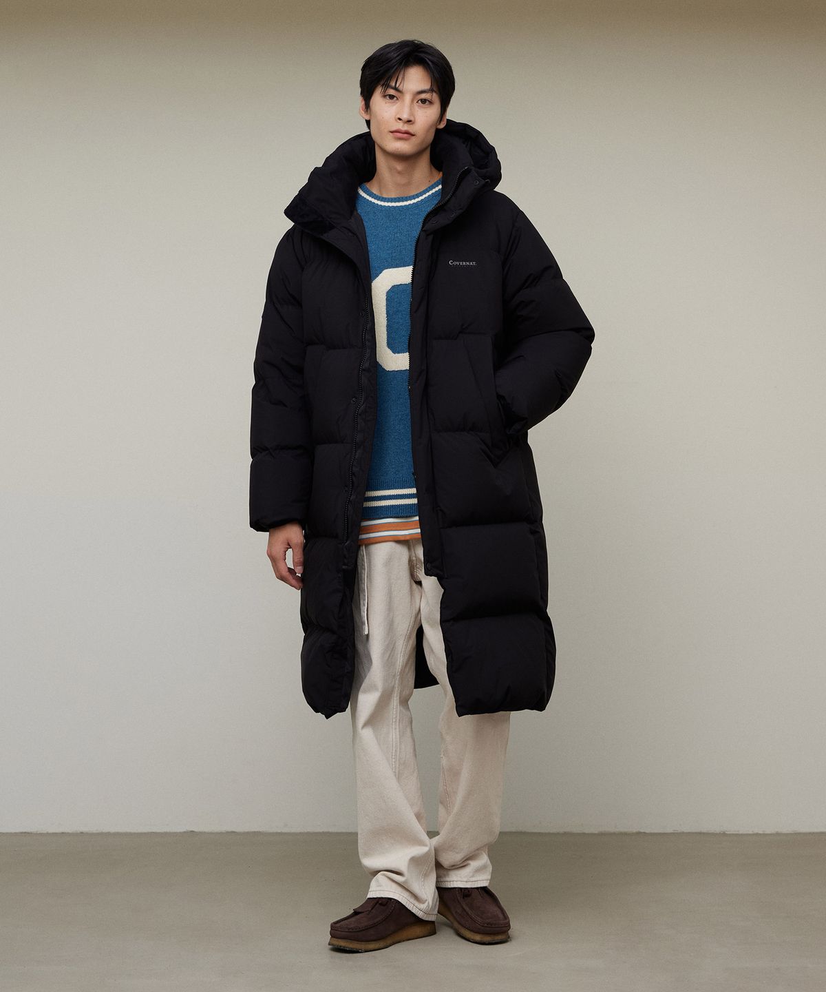 커버낫(COVERNAT) 24FW RDS 씨빅 롱 다운 블랙