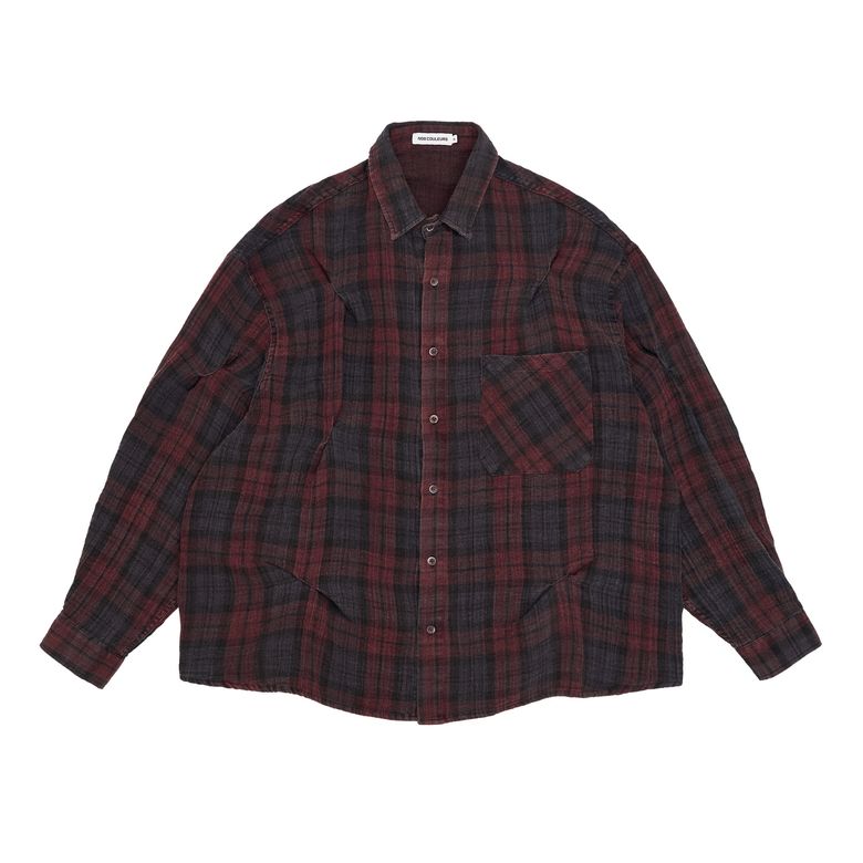 OLD WASHED CHECK BITE SHIRTS RED
