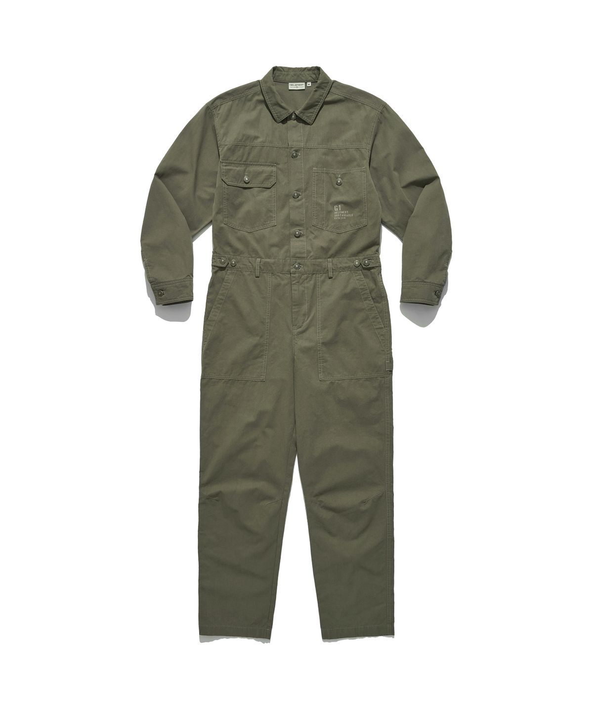 힐리먼트(HELEMENT) 피그먼트 점프수트 (KHAKI)