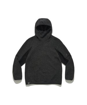 아미 워머 후드티 (CHARCOAL)