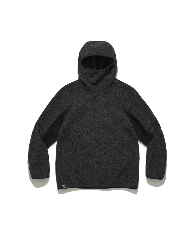아미 워머 후드티 (CHARCOAL)