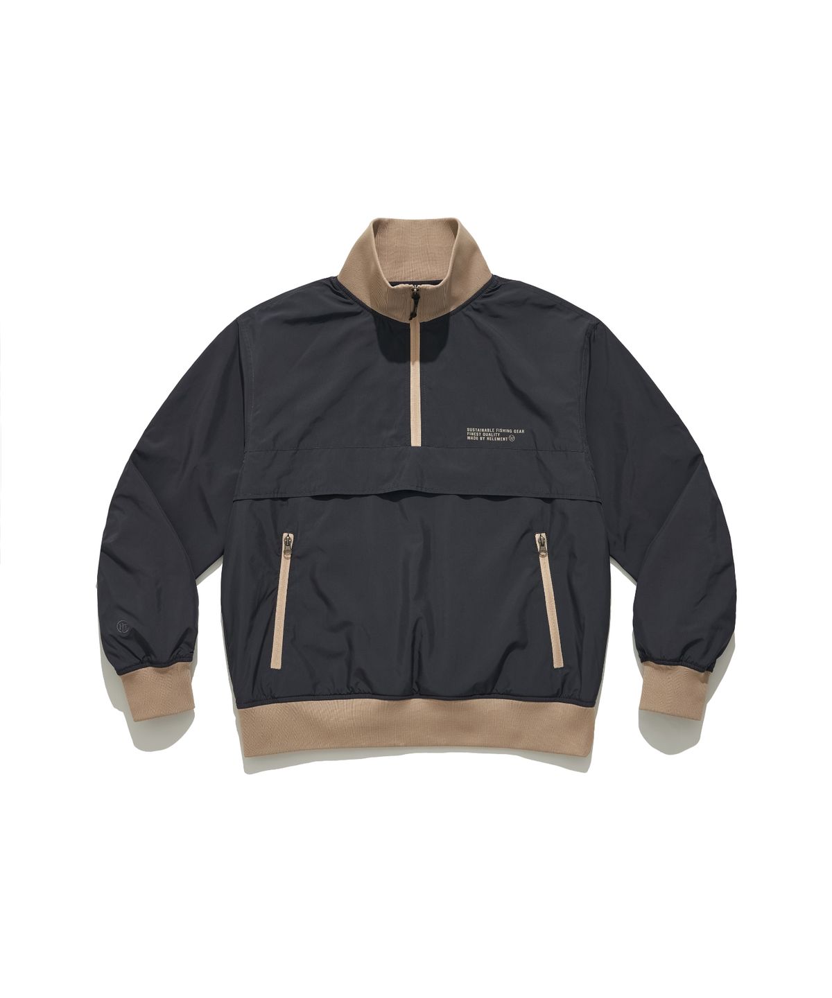 힐리먼트(HELEMENT) 하프 집업 방풍 아노락 (NAVY)