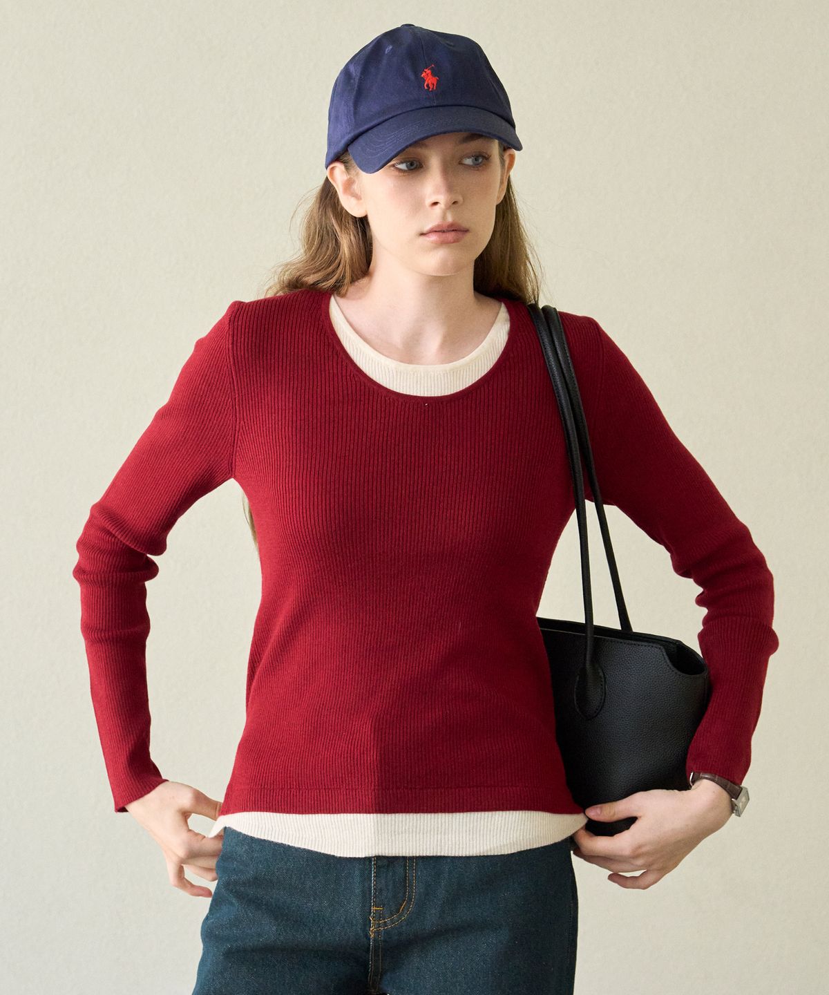 엘리오티(ELLIOTI) Layered Knit Ts_3Color
