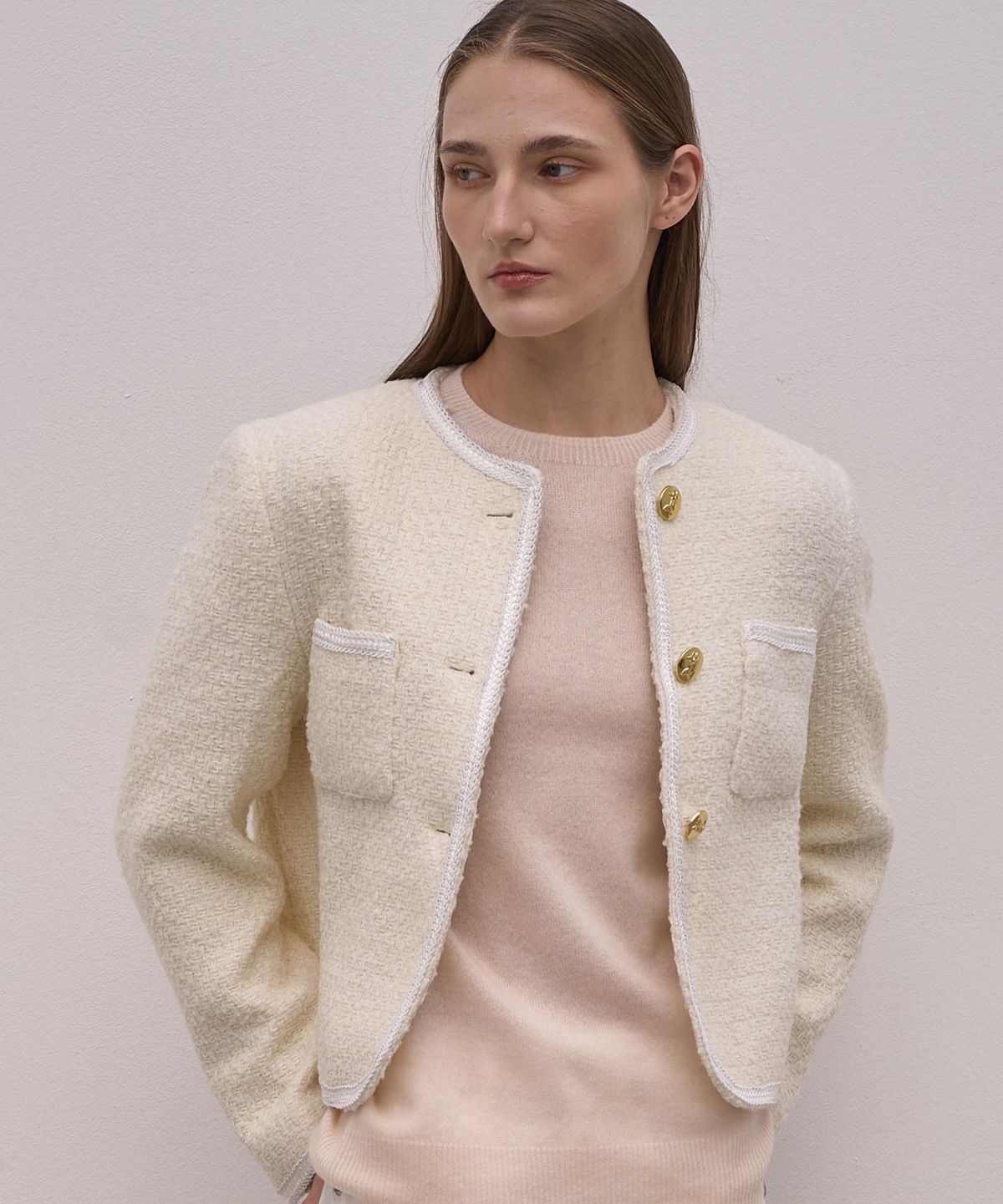 엘리오티(ELLIOTI) Wool Tweed Jacket_2Color