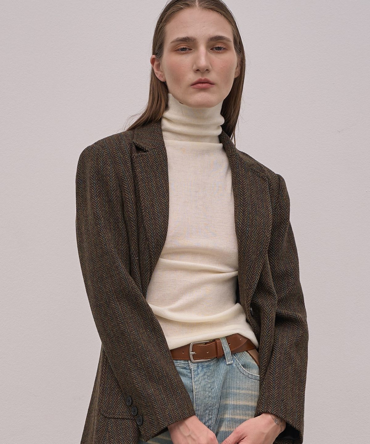 엘리오티(ELLIOTI) Herringbone Wool Jacket_2Color