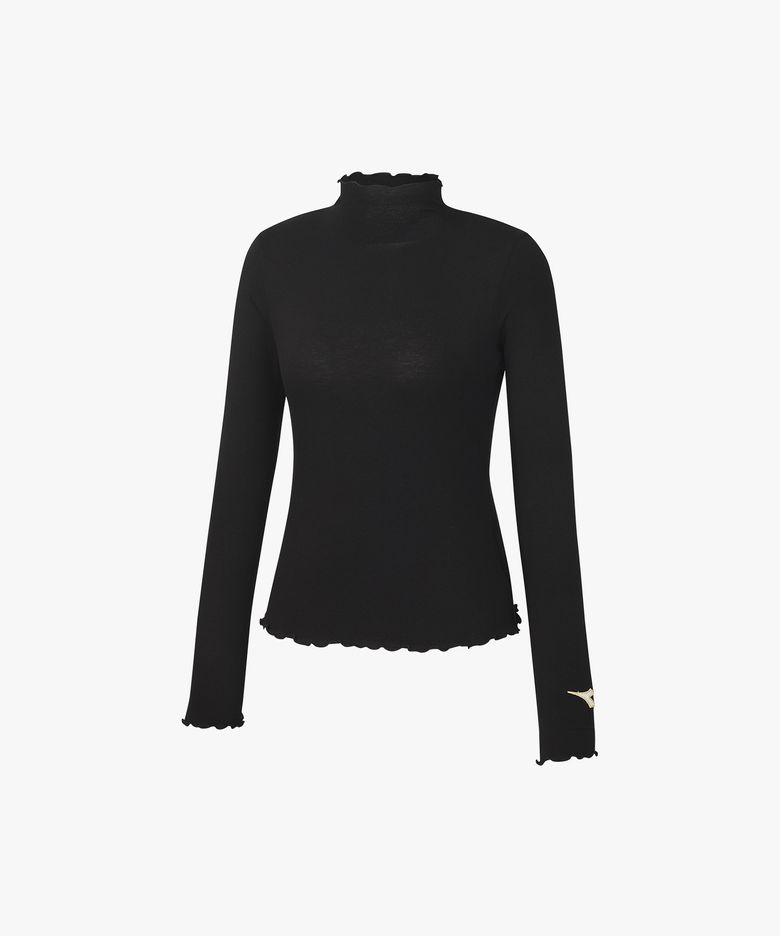 크로스코트 엣지 셔링 티셔츠 우먼 BLACK