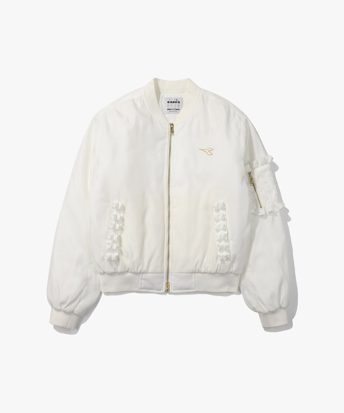 디아도라(diadora) 크로스코트 봄버자켓 우먼 OFF WHITE