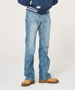 TX201 세미플레어 데님 (중청)