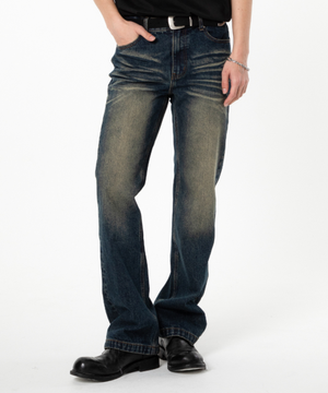 TX202 세미플레어 데님 (진청)