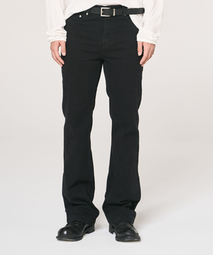 TX203 세미플레어 데님 (블랙)