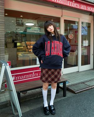 BIAS CHECK SKIRT (2 COLORS)