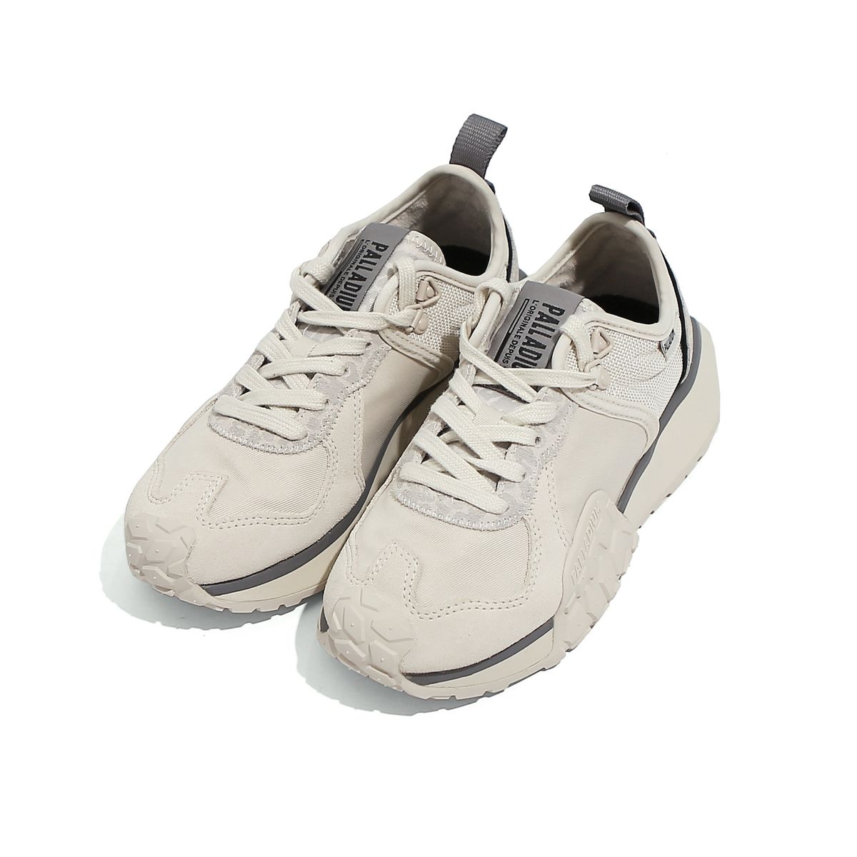팔라디움(PALLADIUM) 트룹 러너 화이트 그레이 남녀공용 스니커즈 94396-155-M