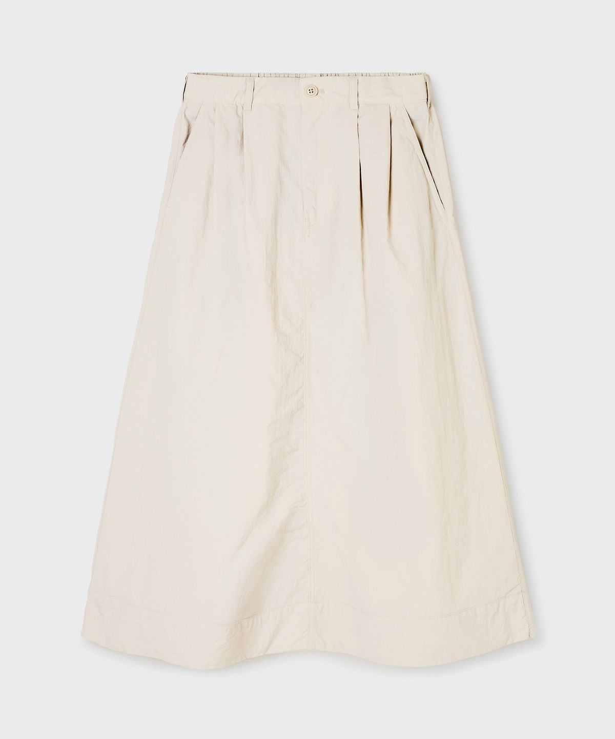 후아유(WHO.A.U) Long Nylon Flared Skirt / WHWHG2484F