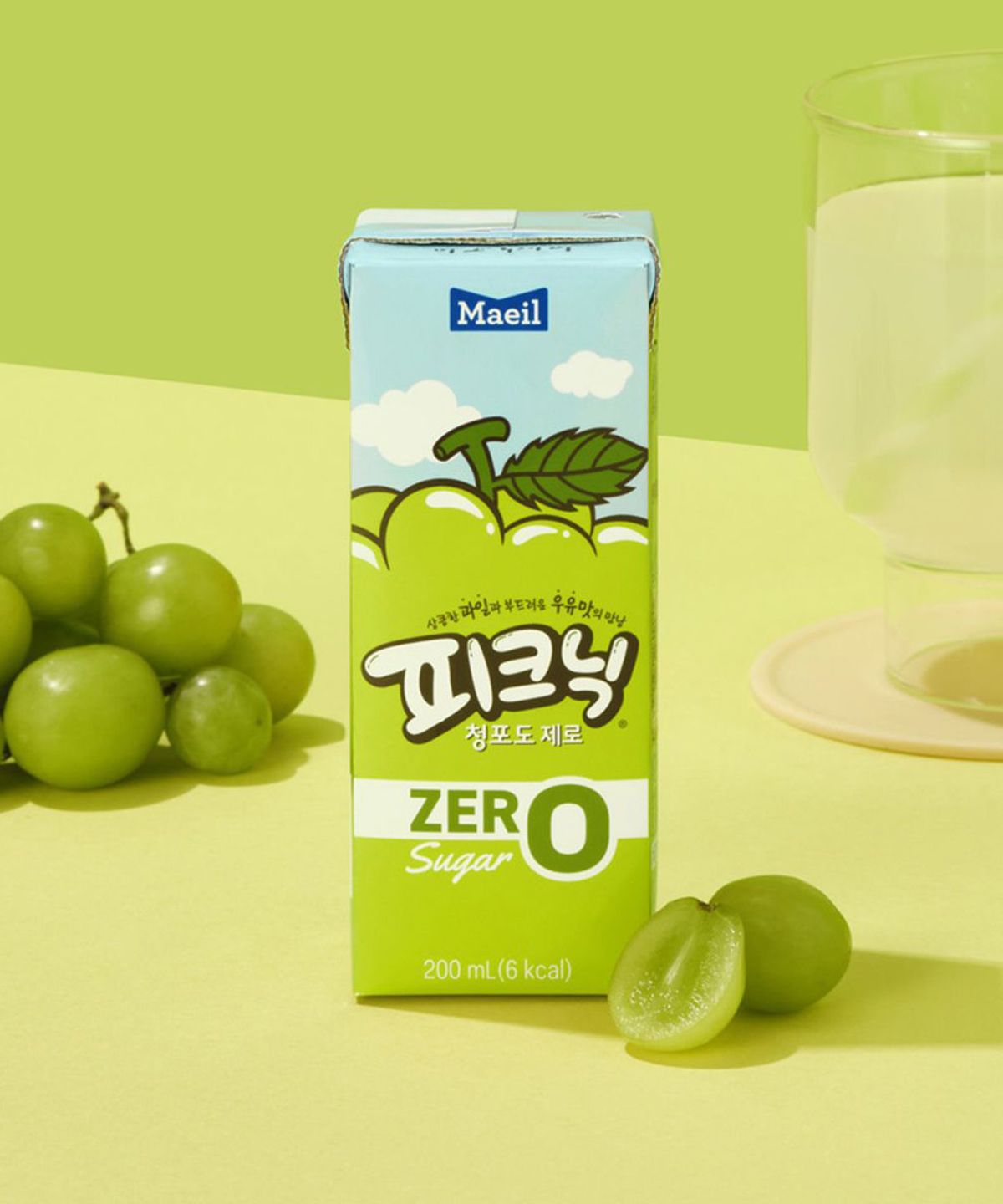 피크닉(PICNIC) 피크닉 제로 청포도 200ml 24팩