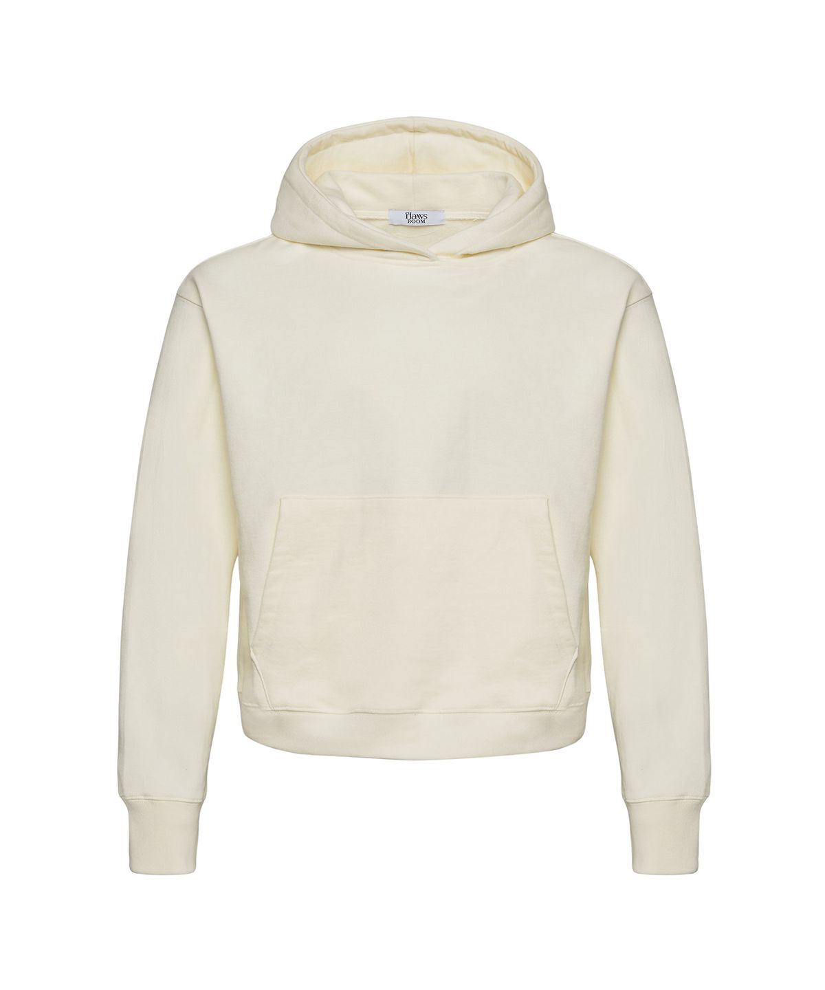 플로즈룸(FLAWSROOM) Crop Dyed Hood WHITE