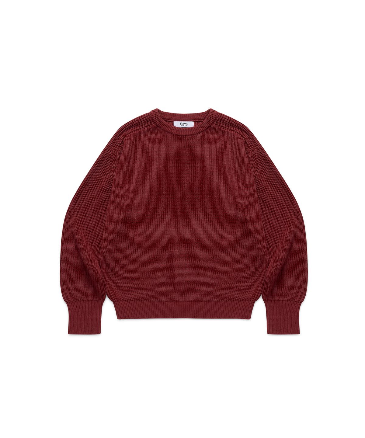 플로즈룸(FLAWSROOM) Burgundy Cotton Pullover
