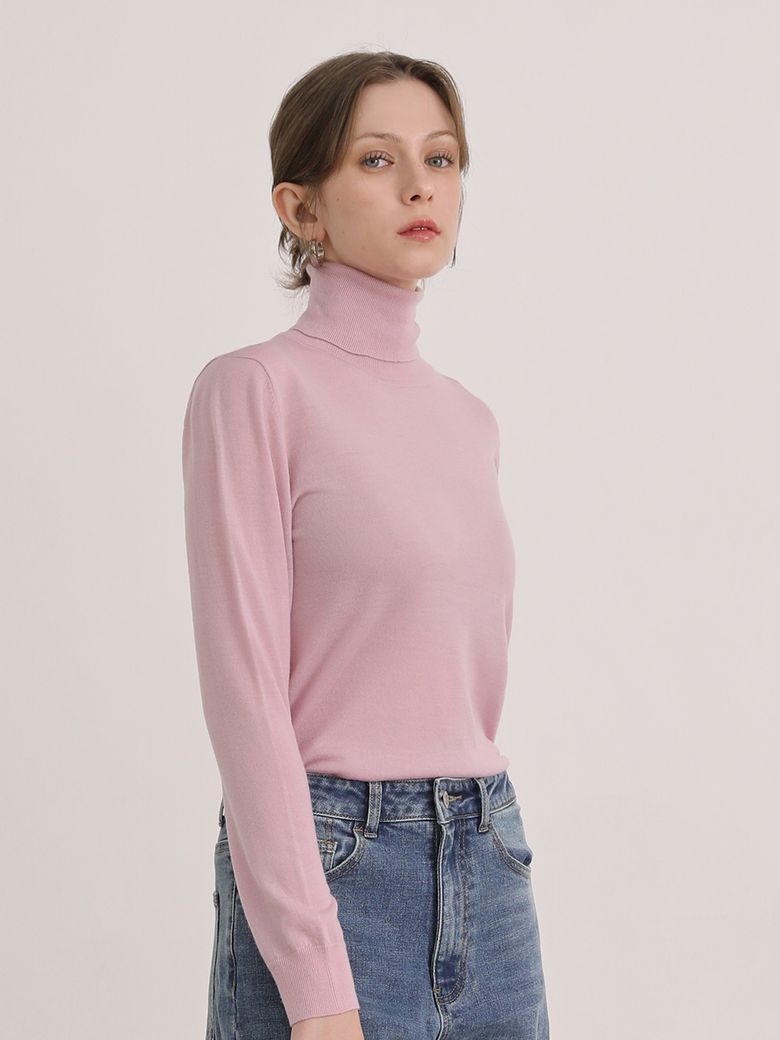 Basic Wool Turtleneck Neck Knit_MAALKN4