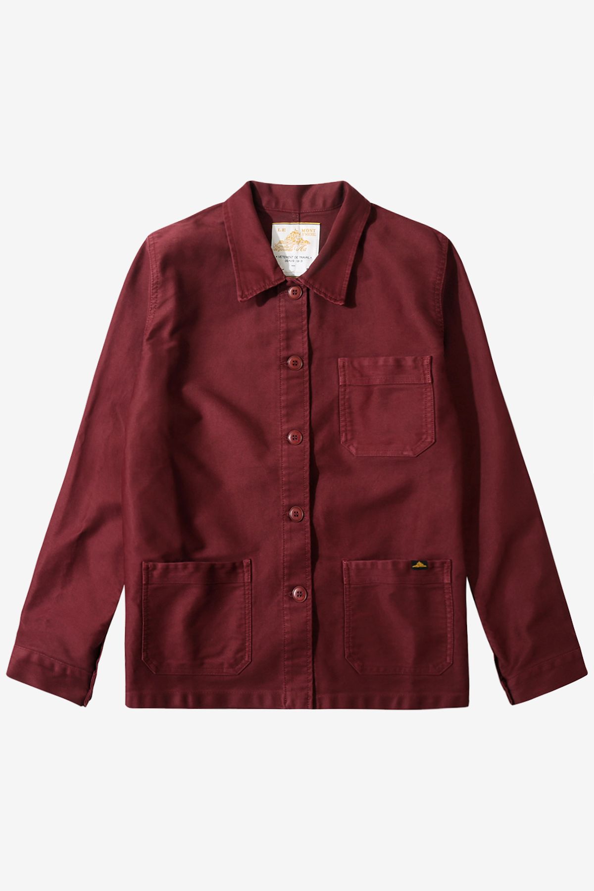 르몽생미셸(LE MONT ST MICHEL) (W)Genuine Lmsm Work Jacket_Burgundy