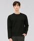 남성 베이직 라운드 스웨터-블랙