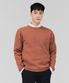 남성 베이직 라운드 스웨터-오렌지