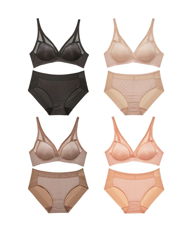 [4PACK] 노와이어 18HOUR 브라팬티 세트