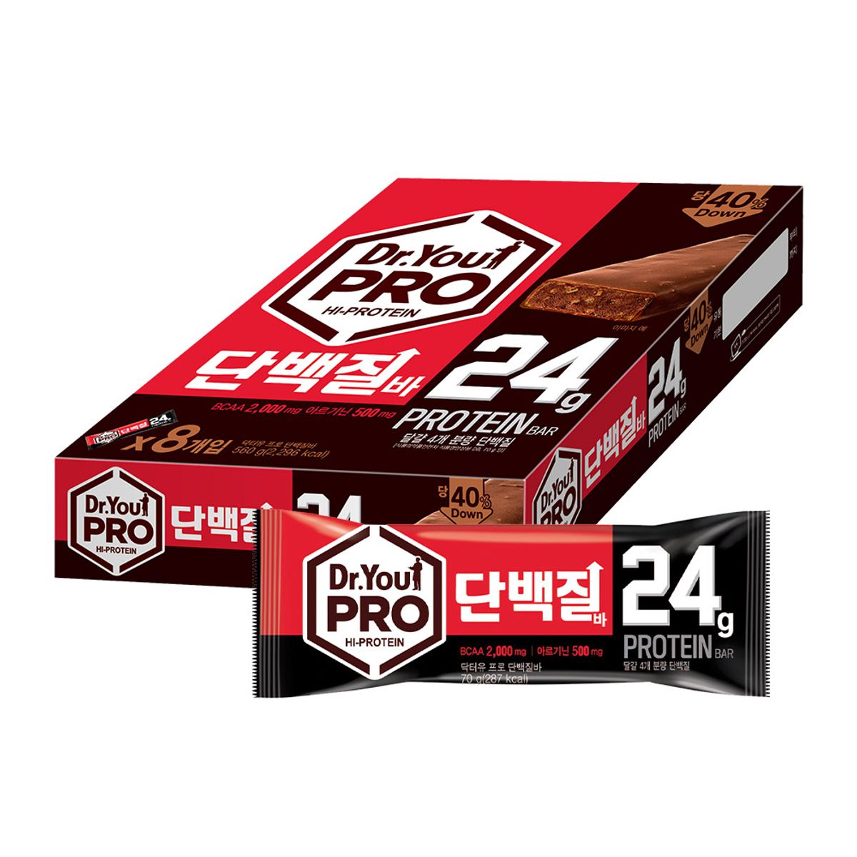 닥터유(DRYOU) 오리온 닥터유 프로 단백질바(70g) x 8P